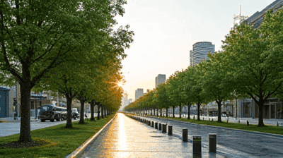 How Reflective Pavements and Green Spaces Reduce City Temperatures